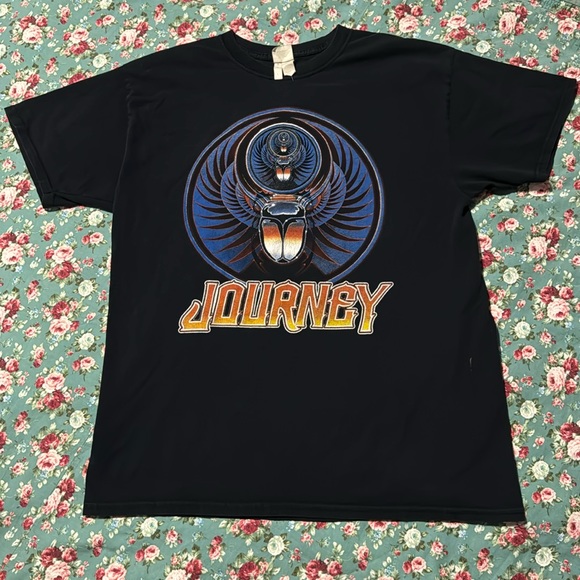 JOURNEY Tour T-shirt 2017, large black short sleeve T-shirt. Special guest Asia! - Picture 1 of 7